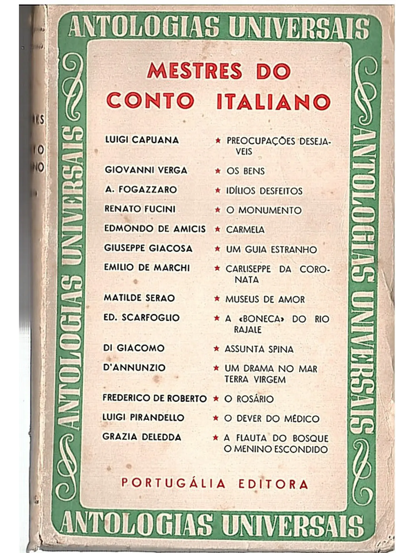 Antologias universais - Mestres do conto italiano 1