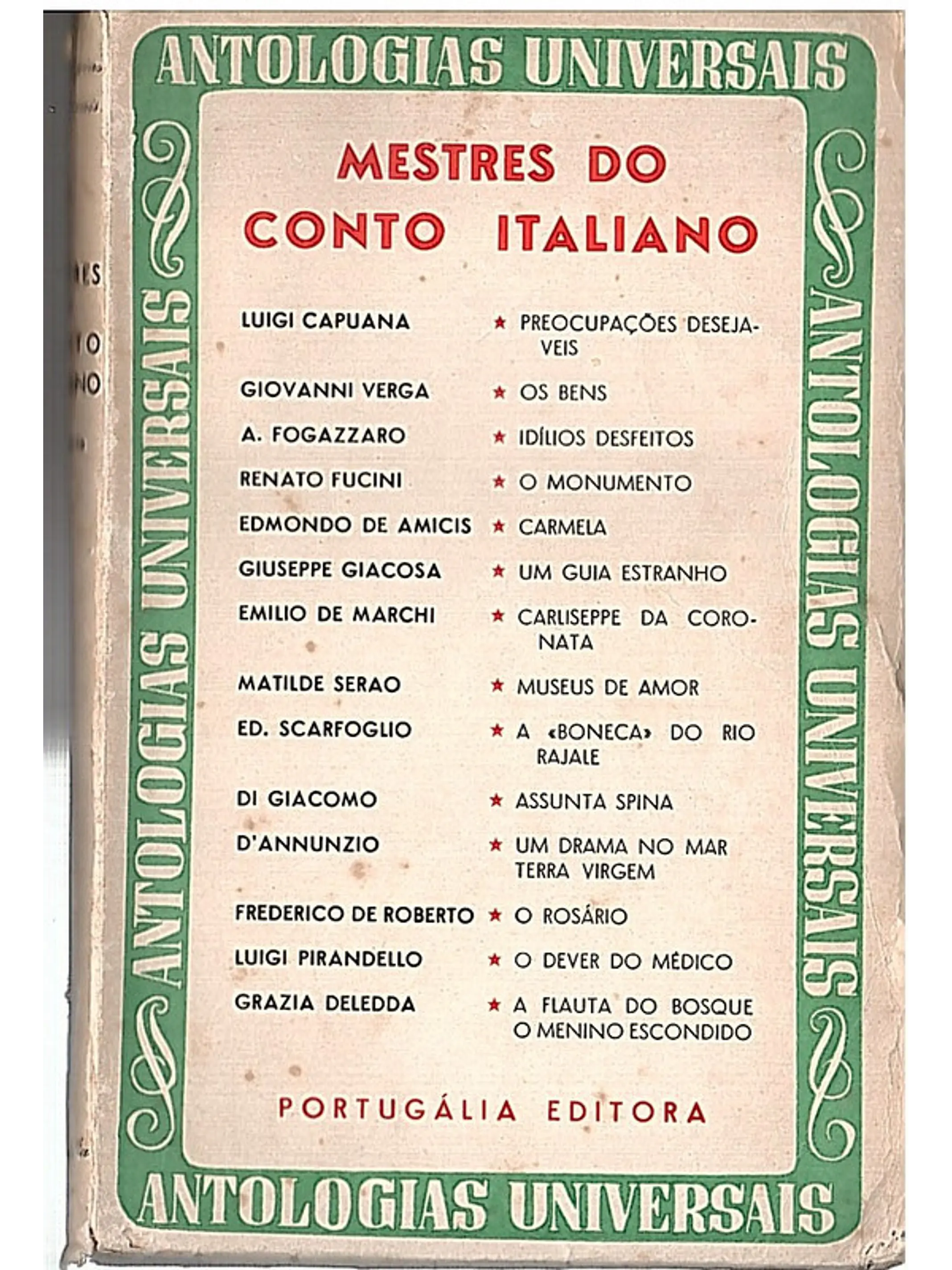 Antologias universais - Mestres do conto italiano 1