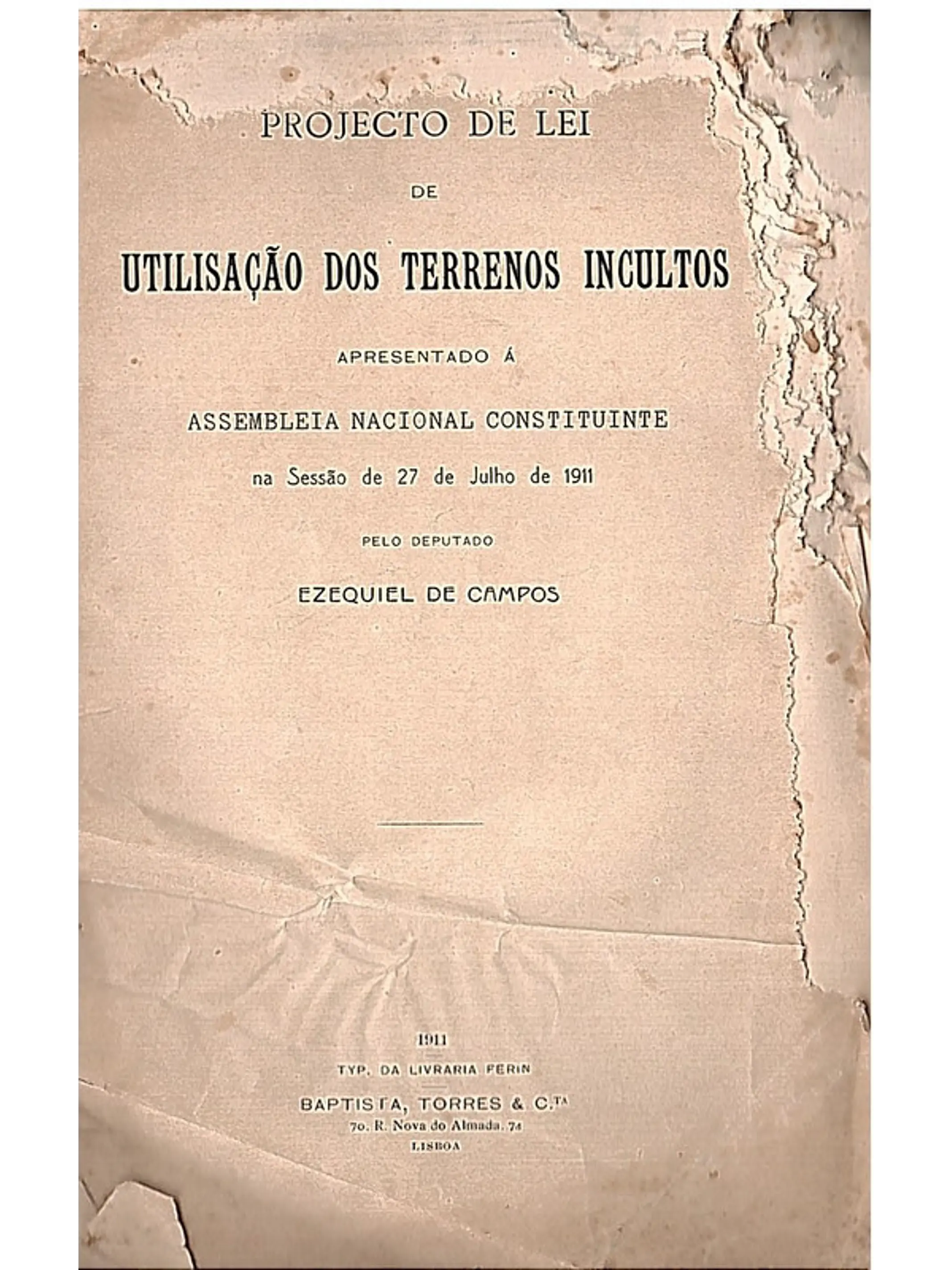Problemas de colonização e de uso da Terra 1