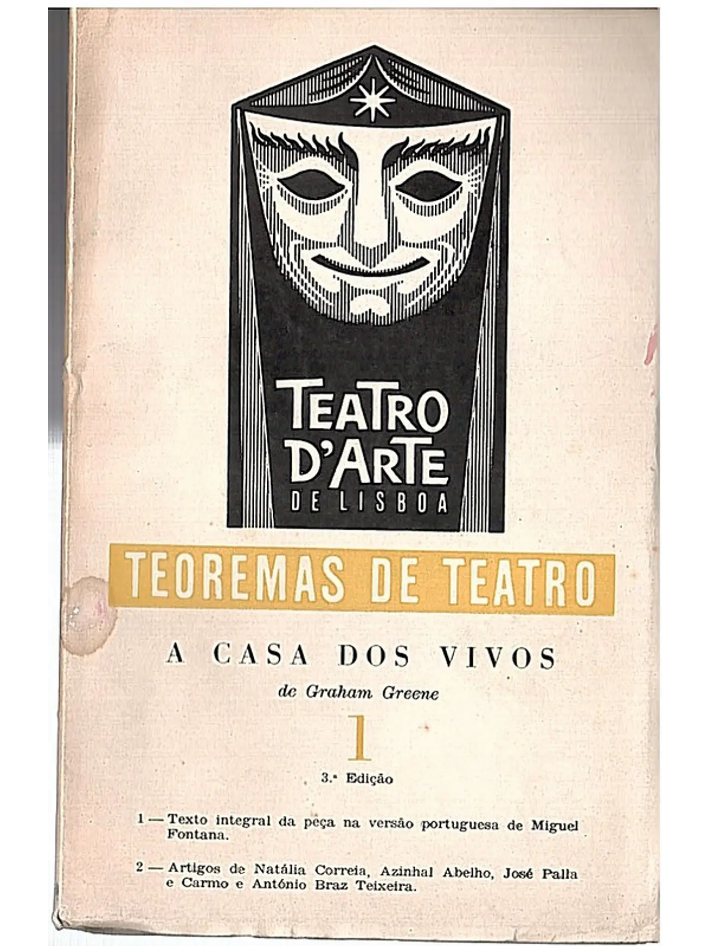 Teoremas de teatro Volume 1 - A casa dos vivos 1