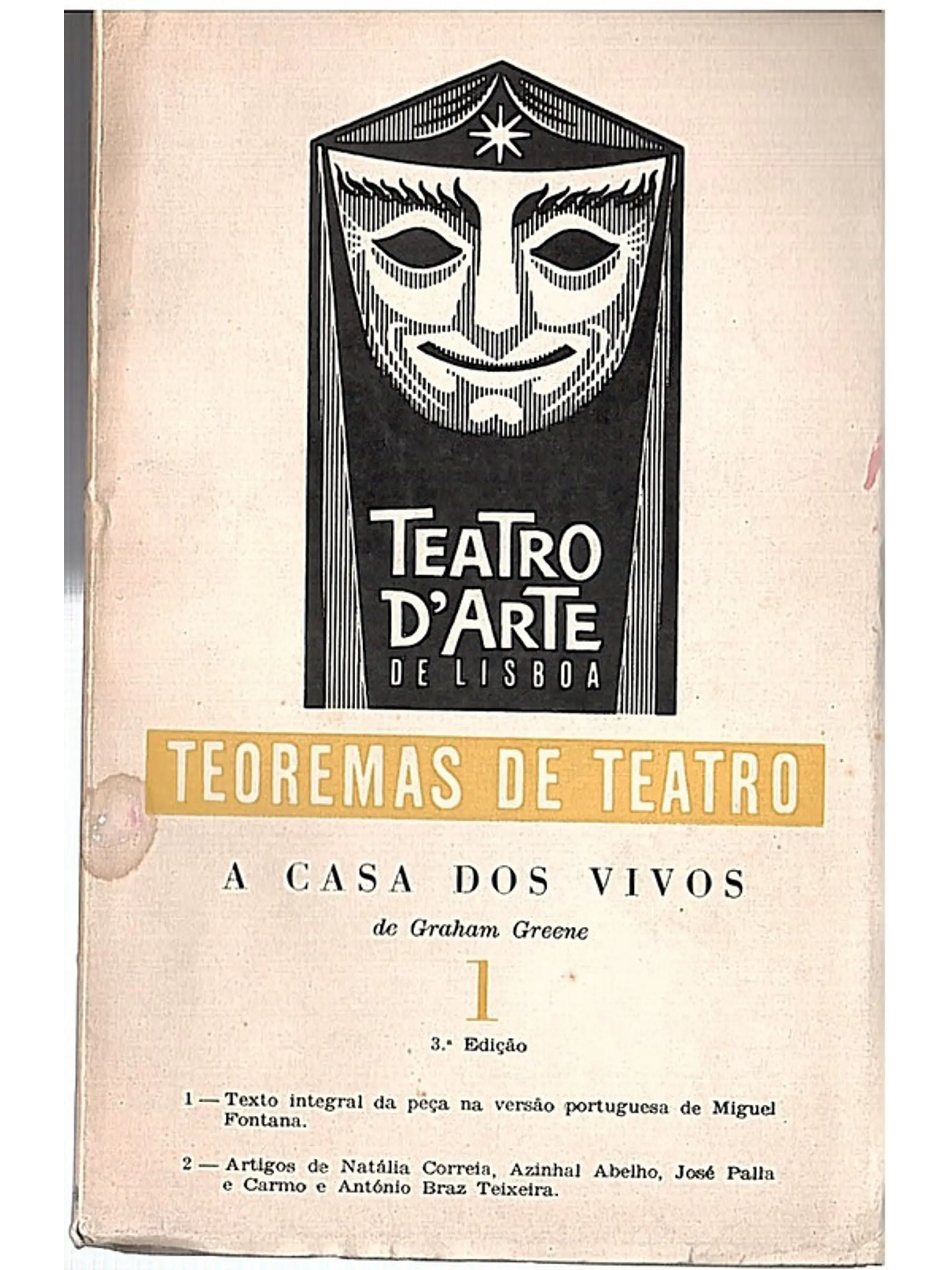 Teoremas de teatro Volume 1 - A casa dos vivos 1