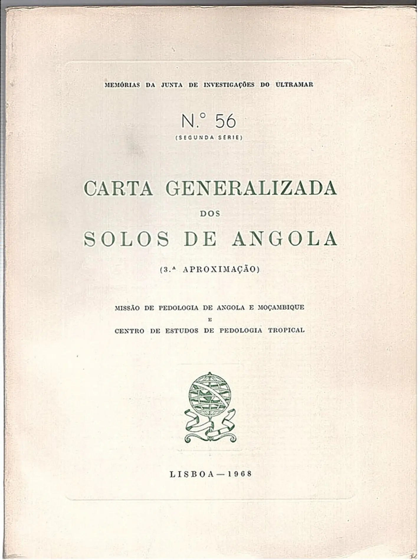 Carta generalizada dos solos de angola 1