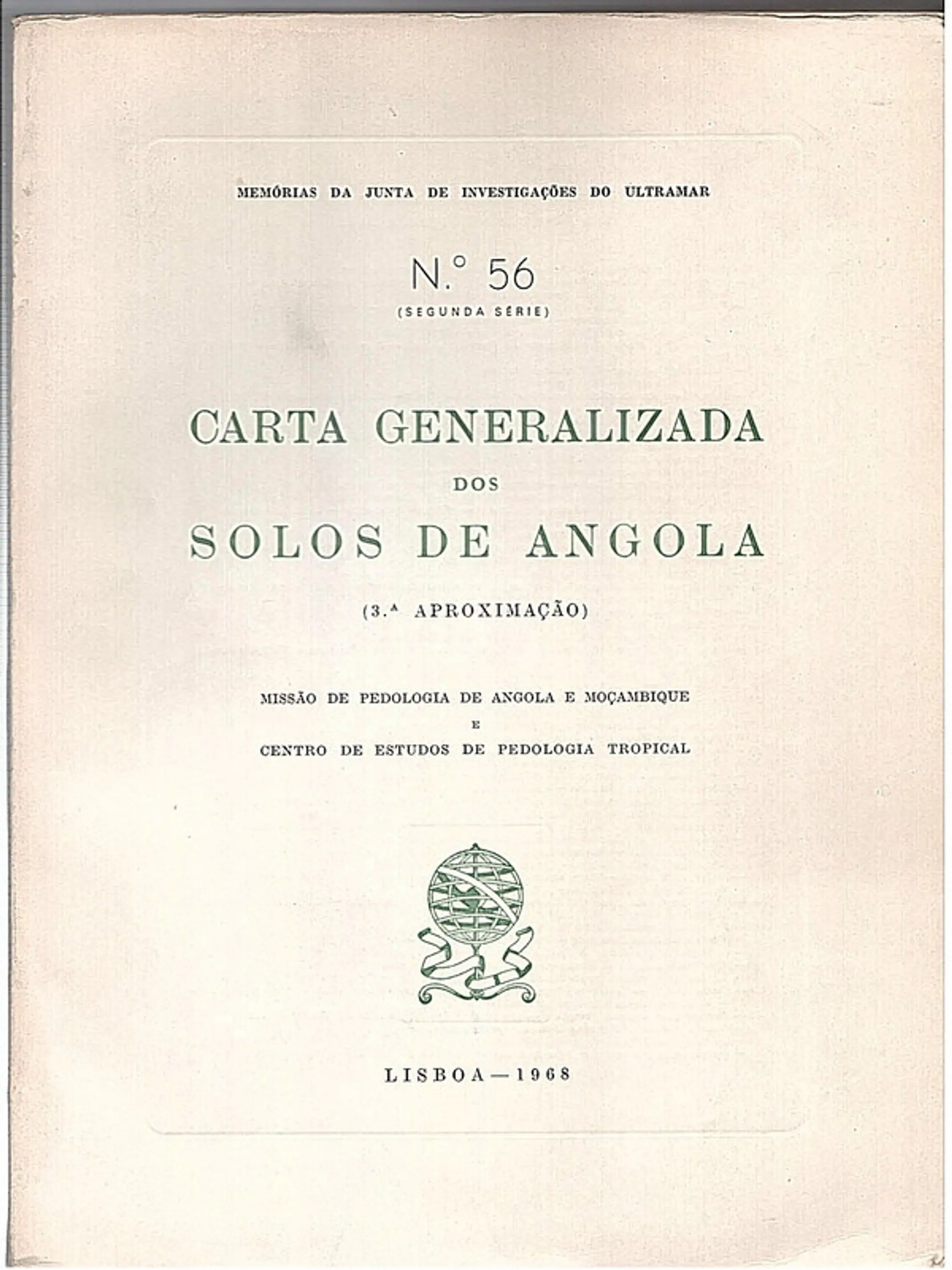 Carta generalizada dos solos de angola 1
