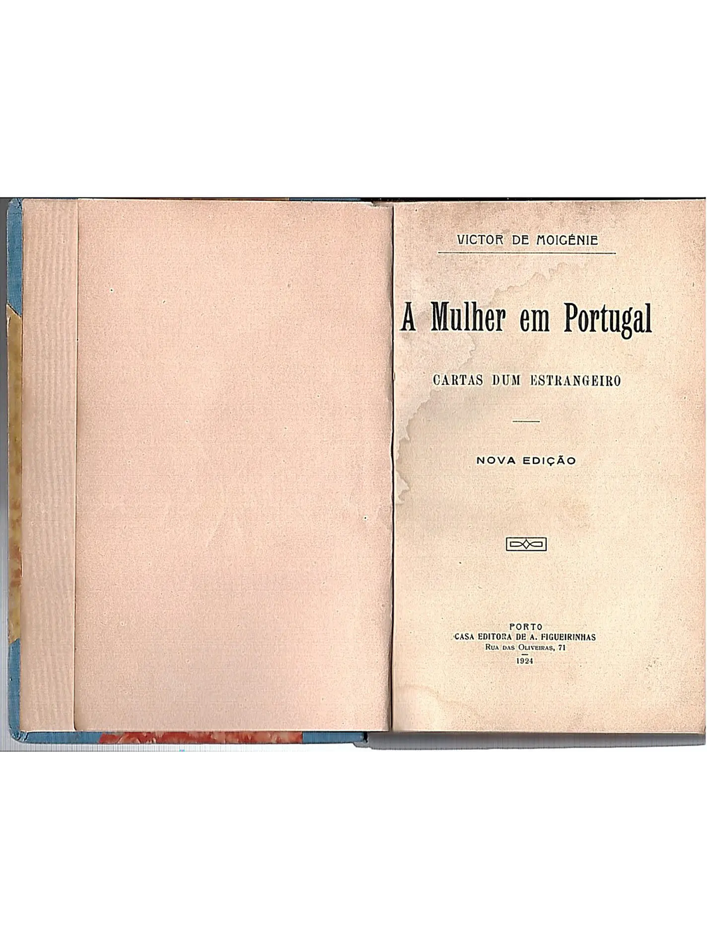 A mulher em Portugal cartas dum estrangeiro 1