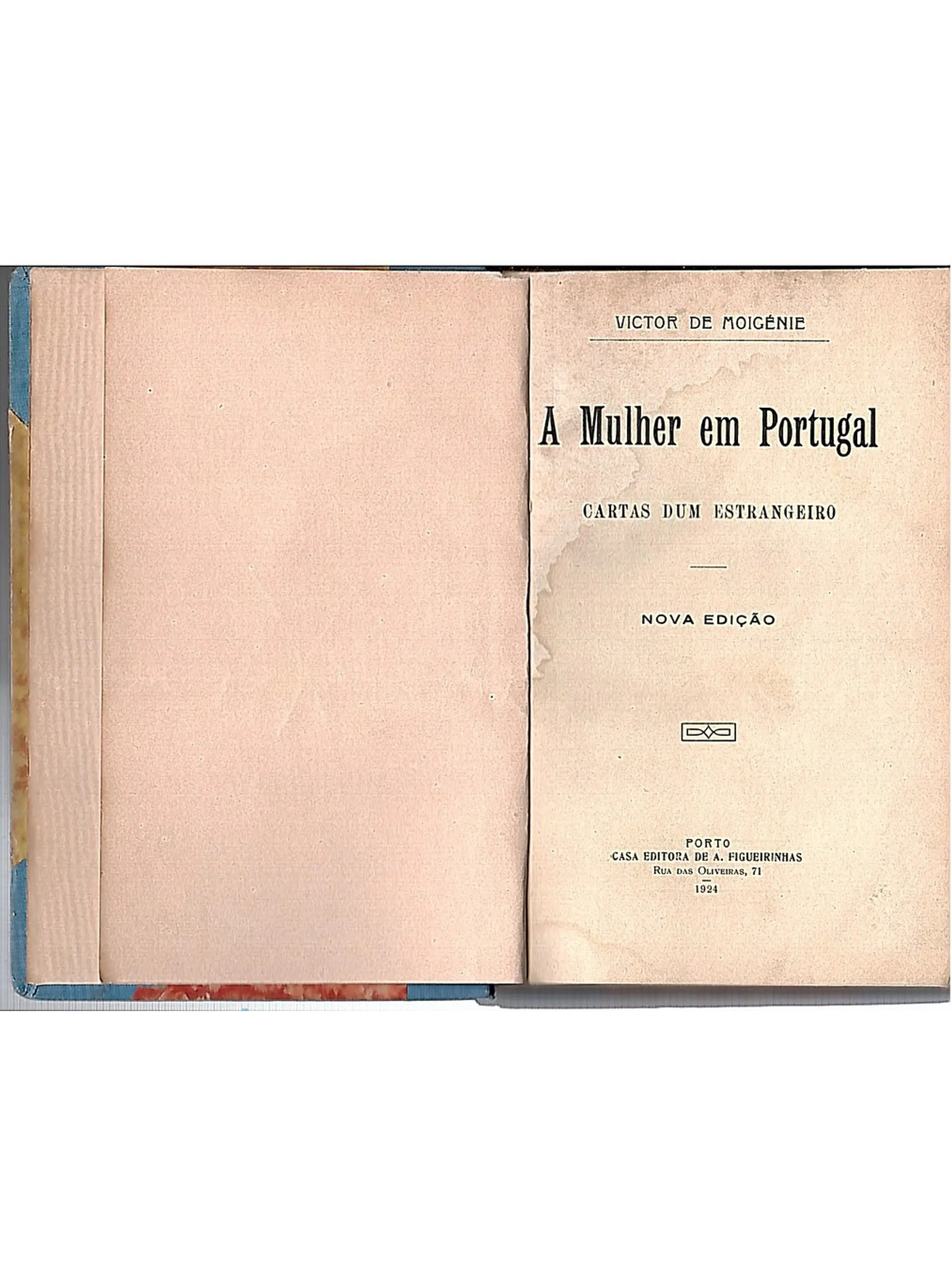 A mulher em Portugal cartas dum estrangeiro 1