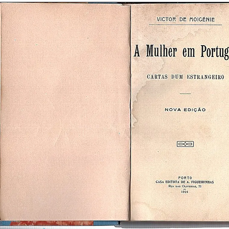 A mulher em Portugal cartas dum estrangeiro 1
