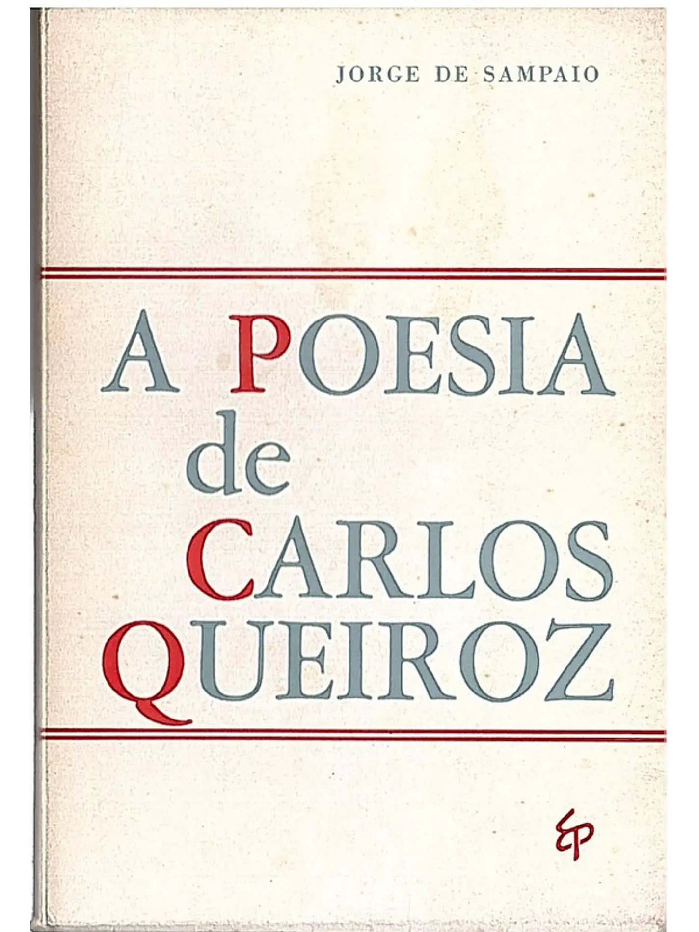 A poesia de Carlos Queiroz 1
