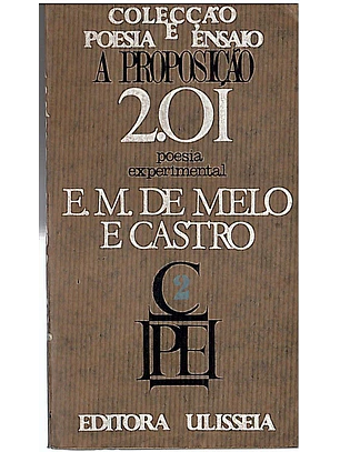 A proposição 2.01 Poesia experimental