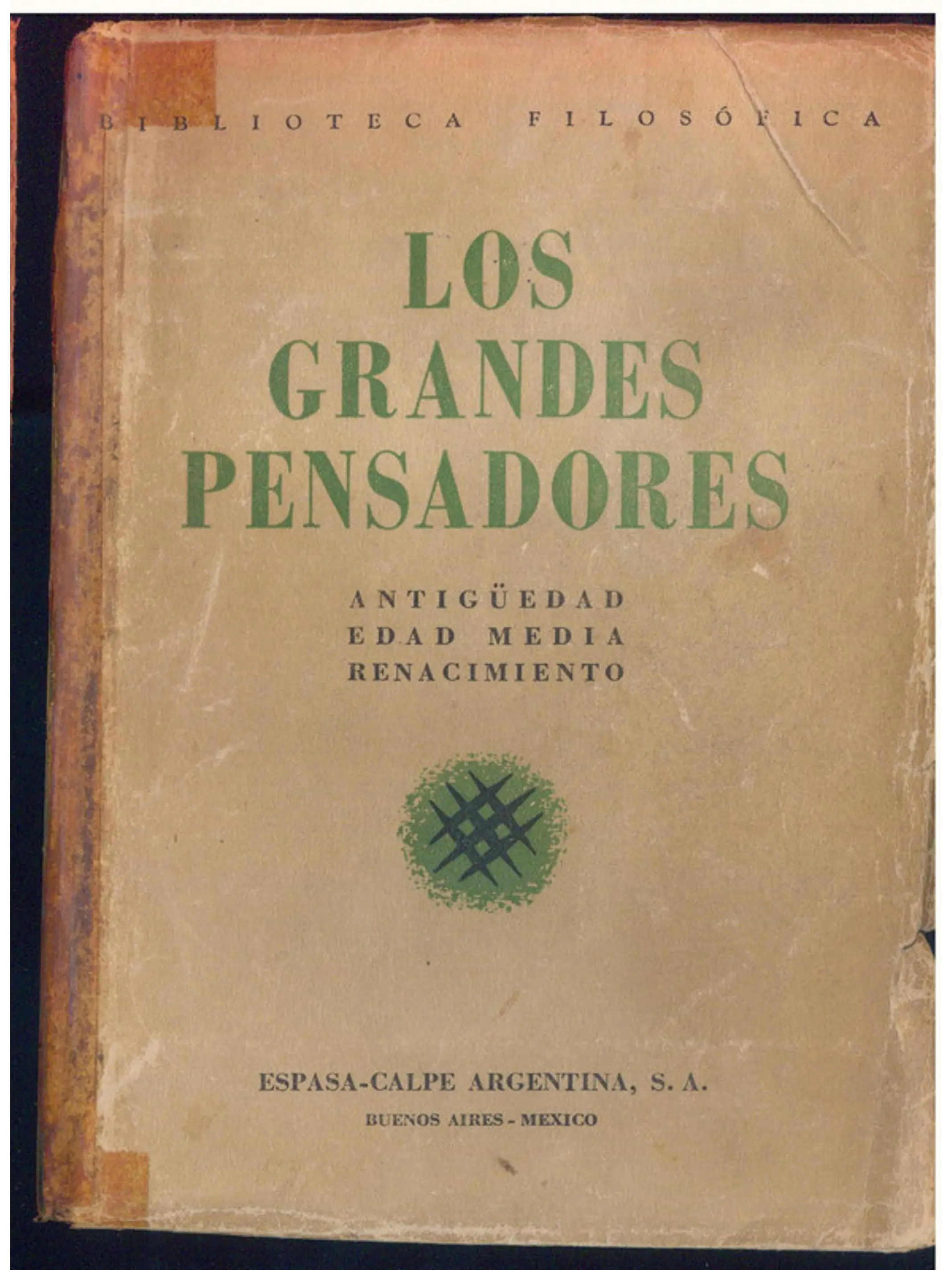 Los grandes pensadores I 1