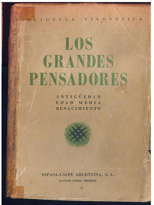 Los grandes pensadores I