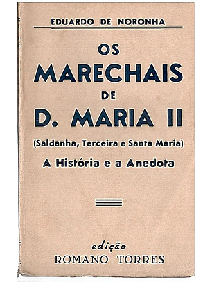 Os marechais de D. Maria II