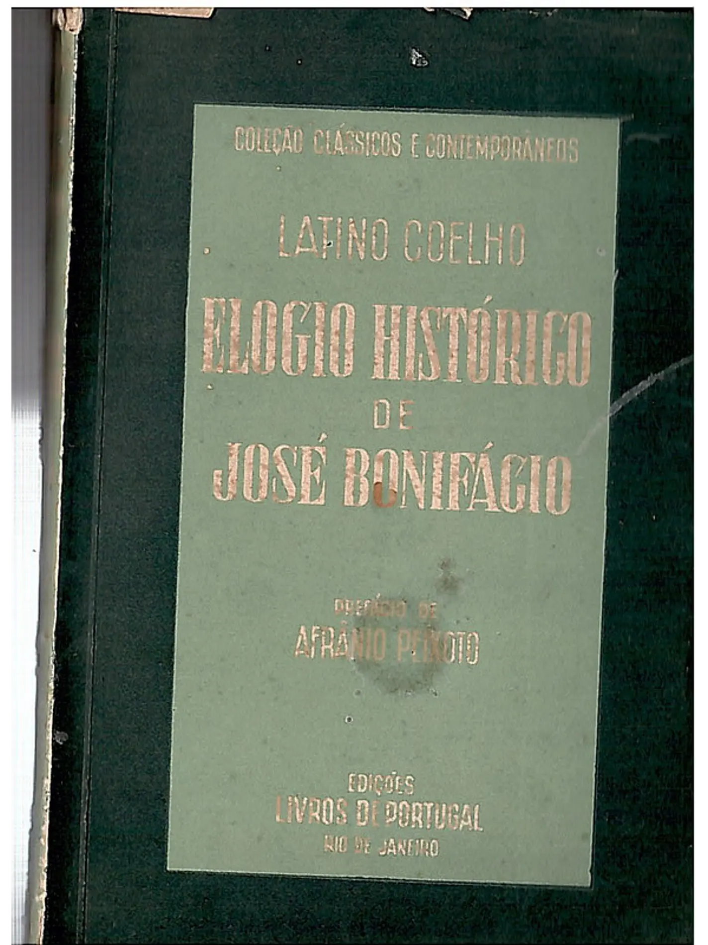 Elogio histórico de José Bonifácio 1