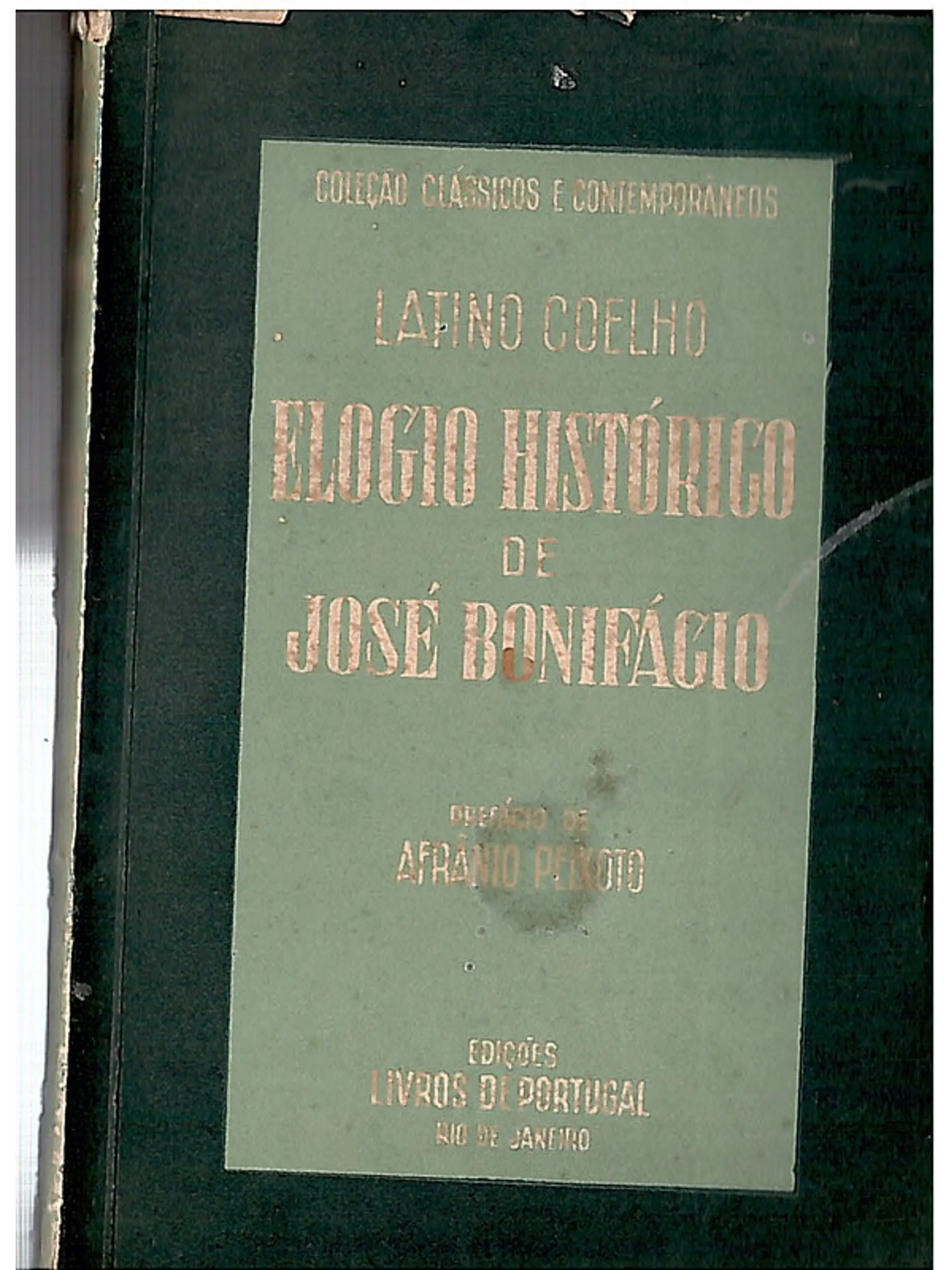 Elogio histórico de José Bonifácio 1