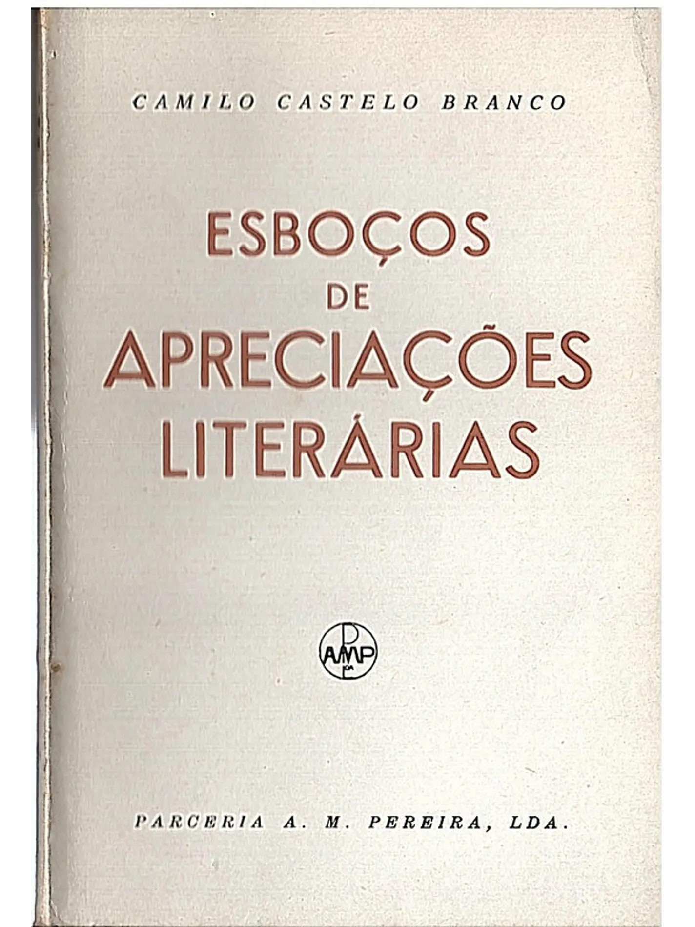 Esboços e apreciações literárias 1