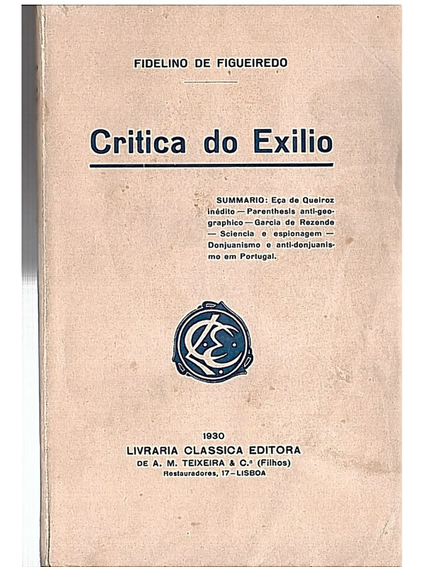 Critica do exílio 1
