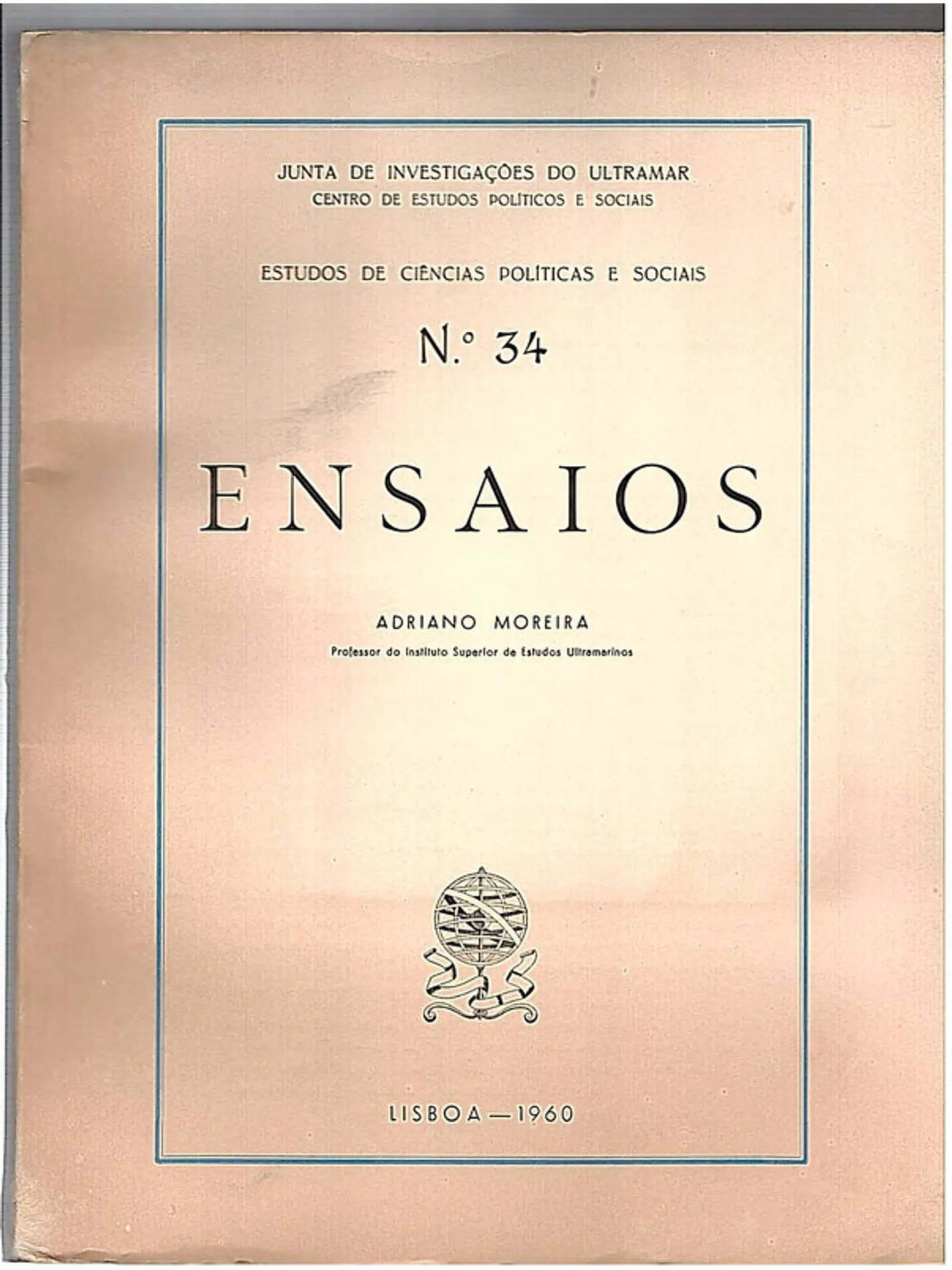 Estudos de ciências politicas e sociais n. 34 Ensaios 1