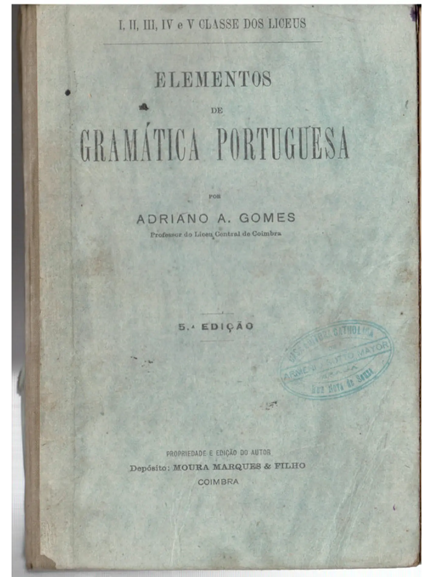 Elementos de gramática portuguesa 1