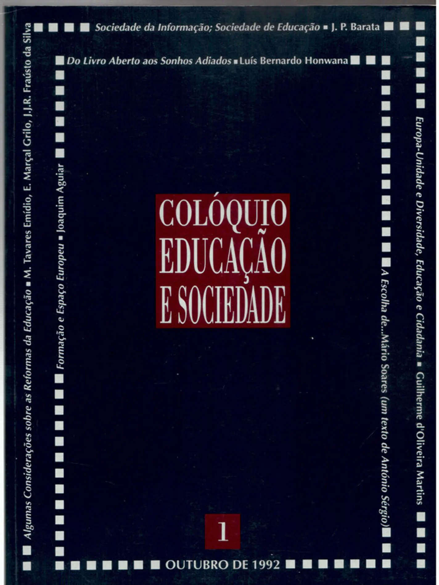 Colóquio educação e sociedade - Volume 1 1