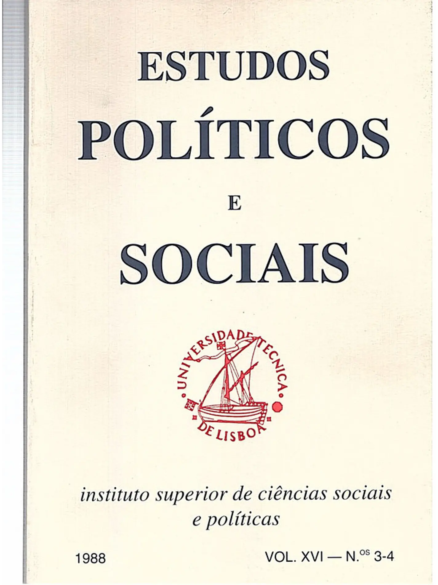 Estudos políticos e sociais - Volume 16 1