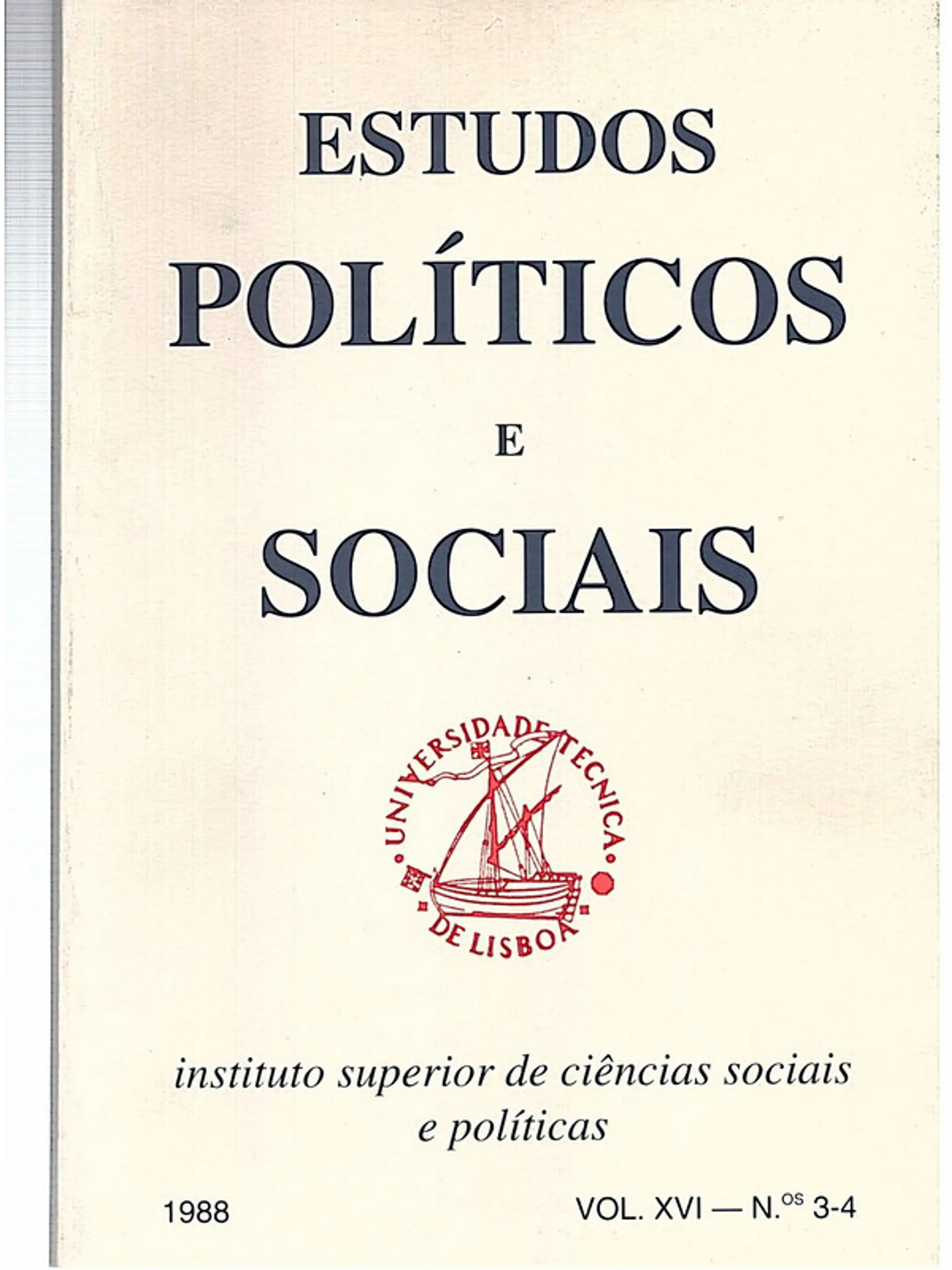 Estudos políticos e sociais - Volume 16 1
