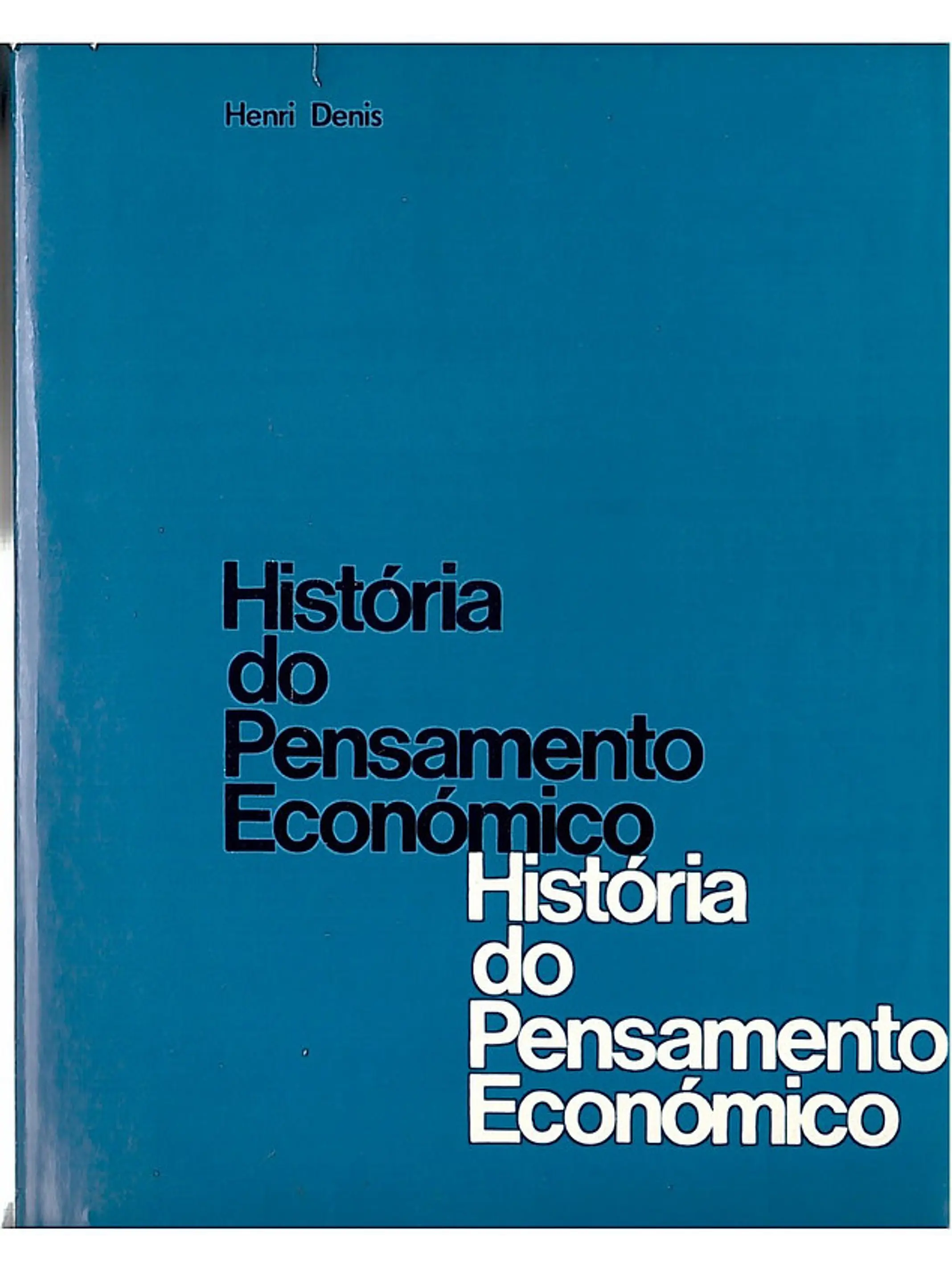 História do pensamento económico 1