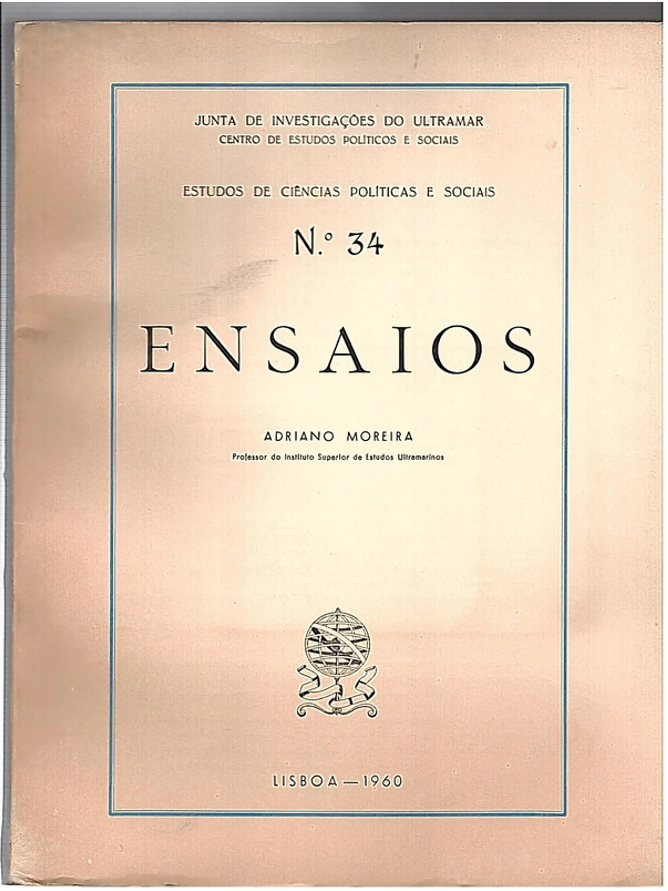 Estudos de ciências politicas e sociais n. 34 Ensaios 1