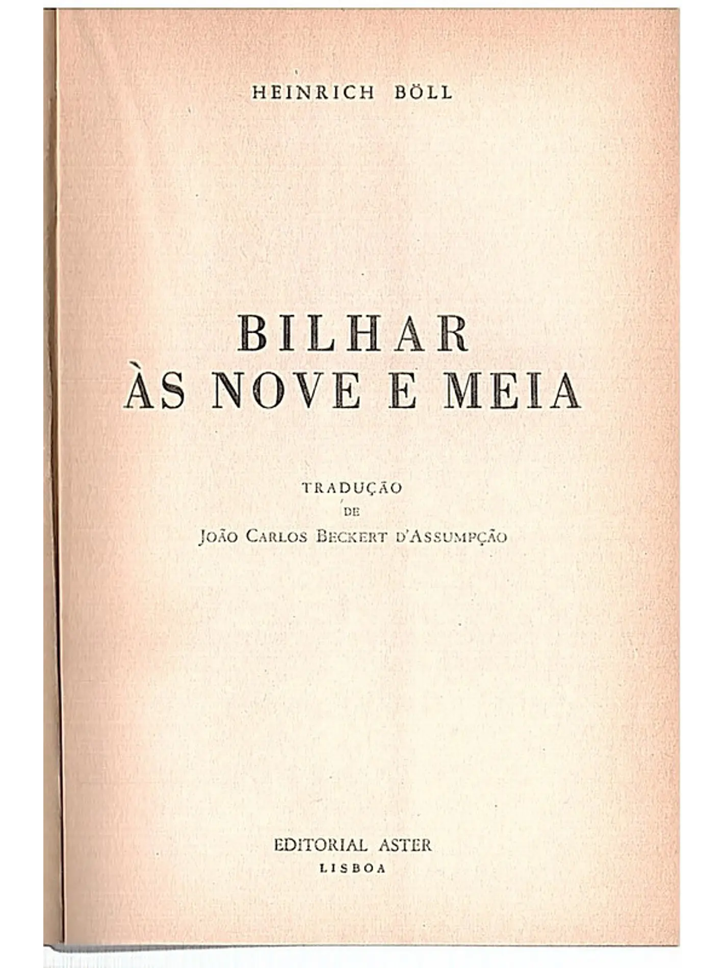 Bilhar às nove e meia 1