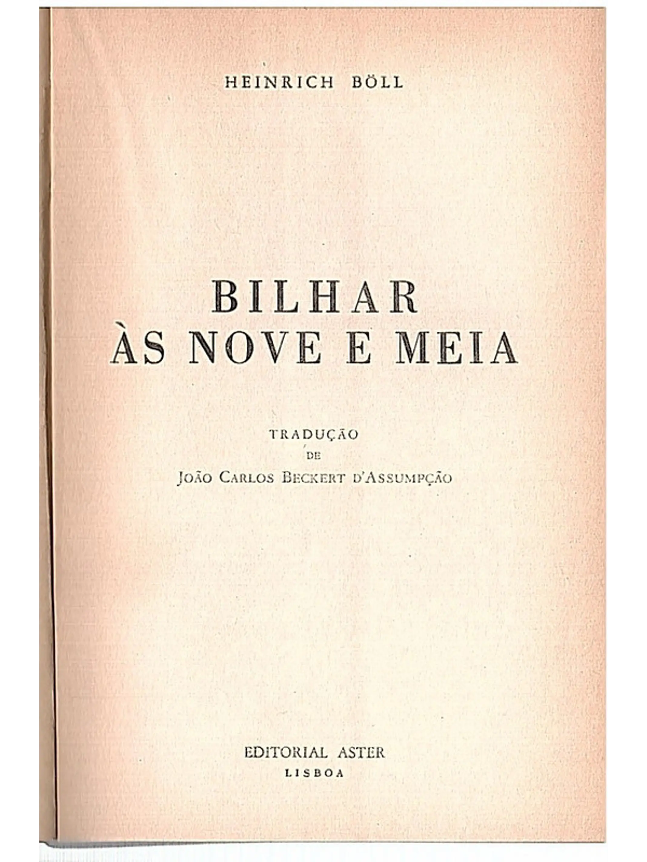 Bilhar às nove e meia 1