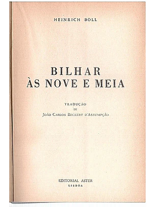 Bilhar às nove e meia