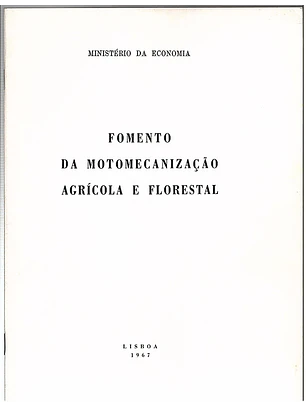 Fomento da motomecanização agrícola e florestal