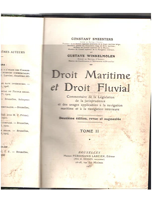 Droit maritime et droit fluvial - Tome 2