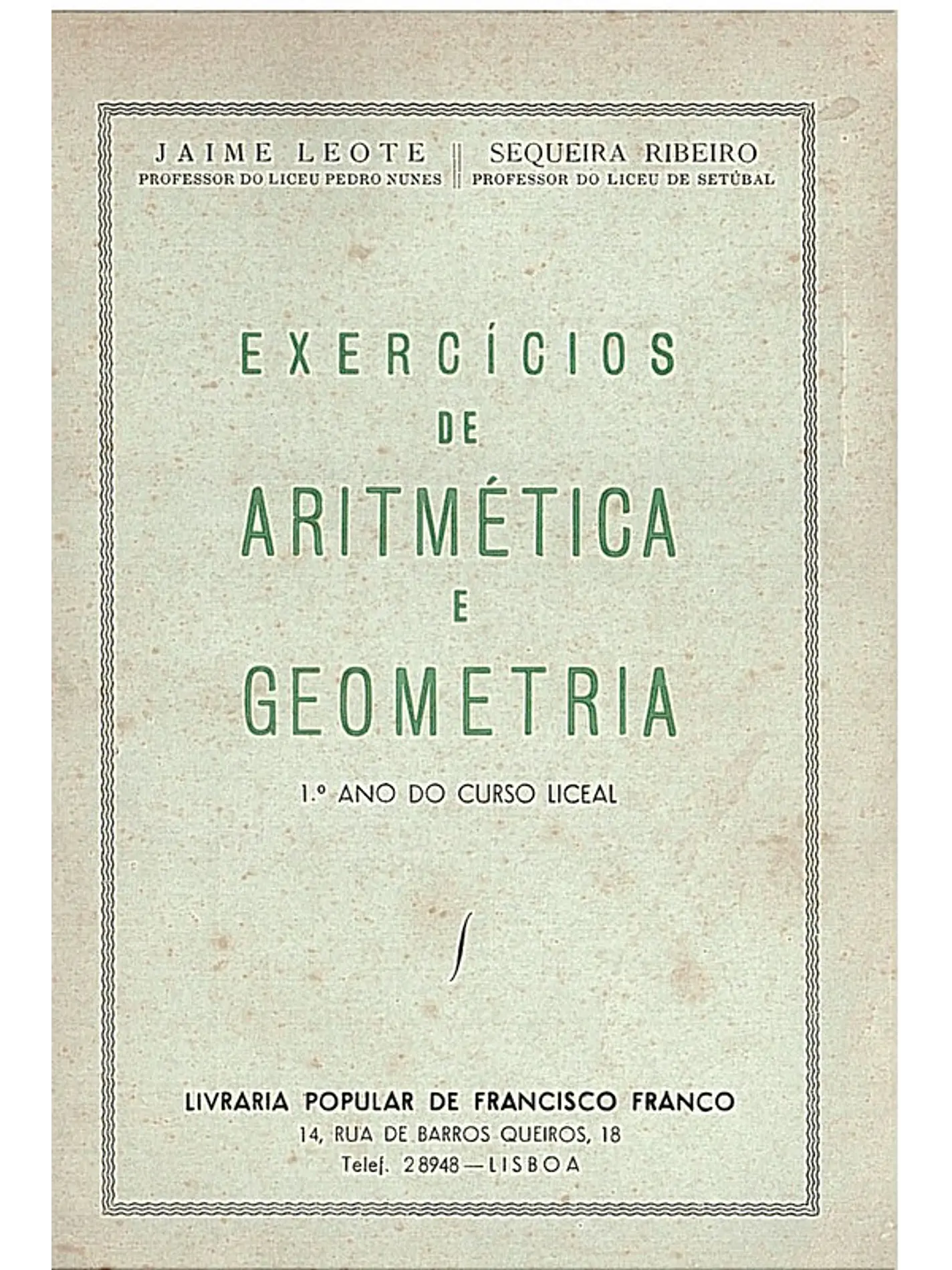 Exercícios de aritmética e geometria 1