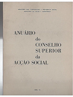 Anuário do conselho superior da acção social