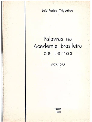 Palavras na academia brasileira de letras (1975-1978)