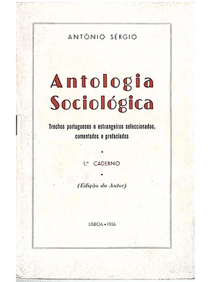 Antologia sociológica caderno 1