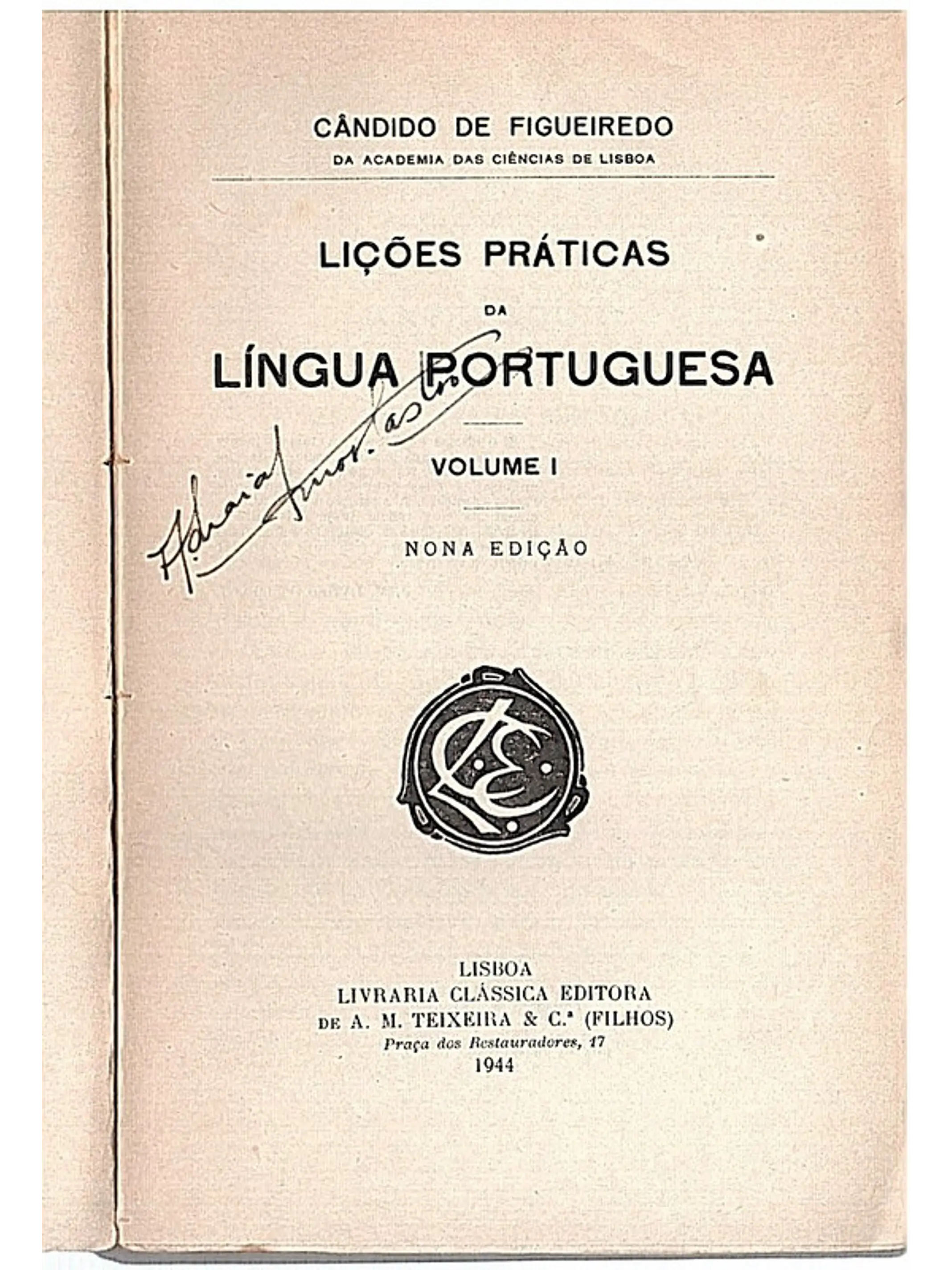 Lições práticas da língua portuguesa - Volume 1 1