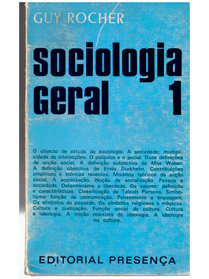 Sociologia geral - Volume 3