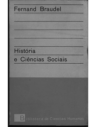 História e ciências sociais