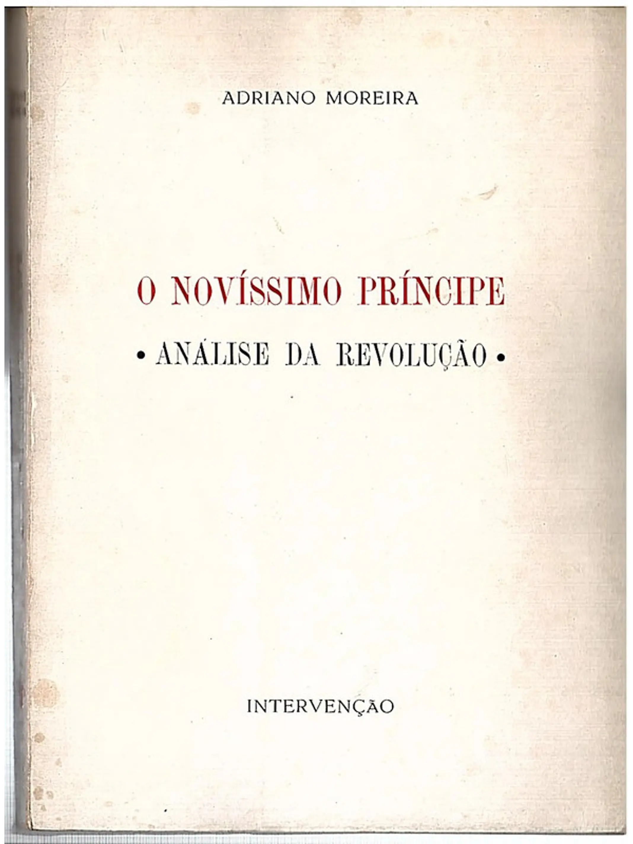 O novíssimo príncipe, análise da revolução 1