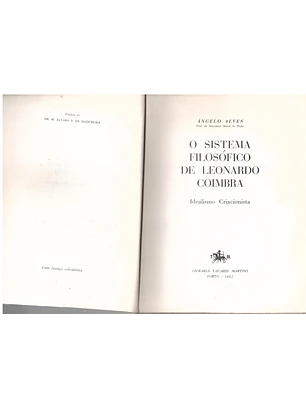 O sistema filosófico de Leonardo Coimbra