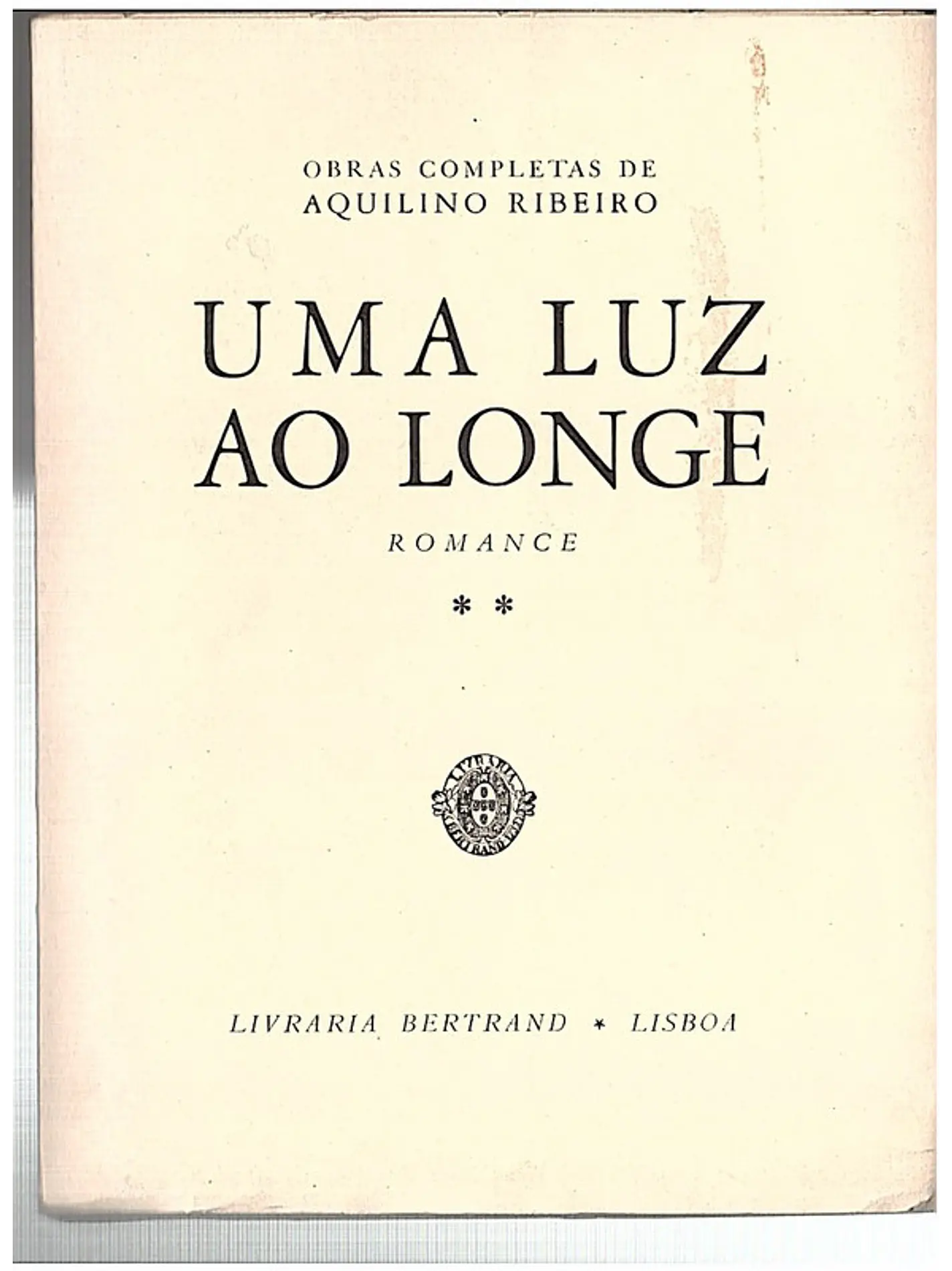 Uma luz ao longe (vol 2) 1