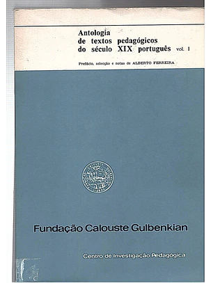 Antologia de textos pedagógicos do século XIX Português