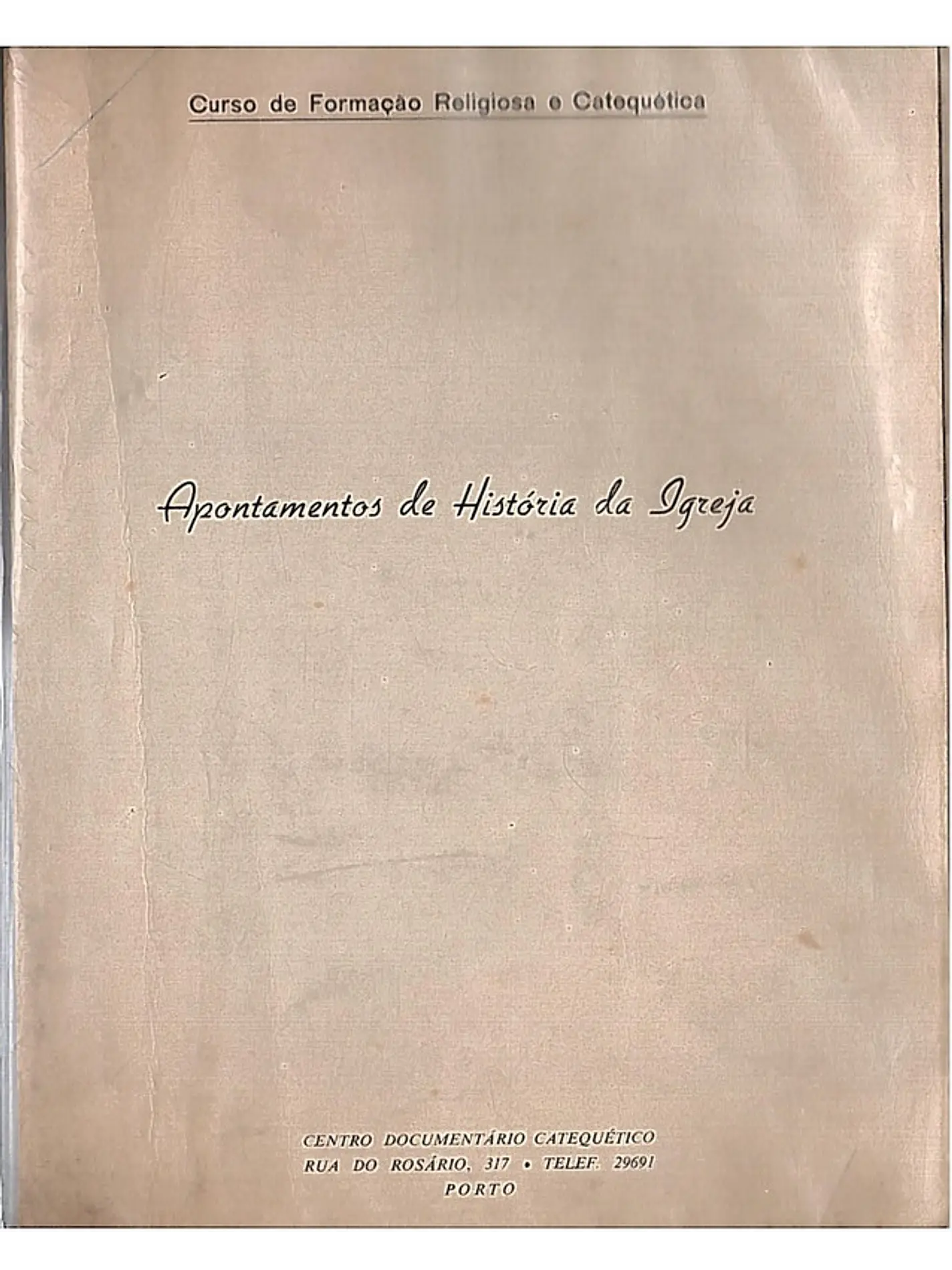 Apontamentos de história da igreja 1