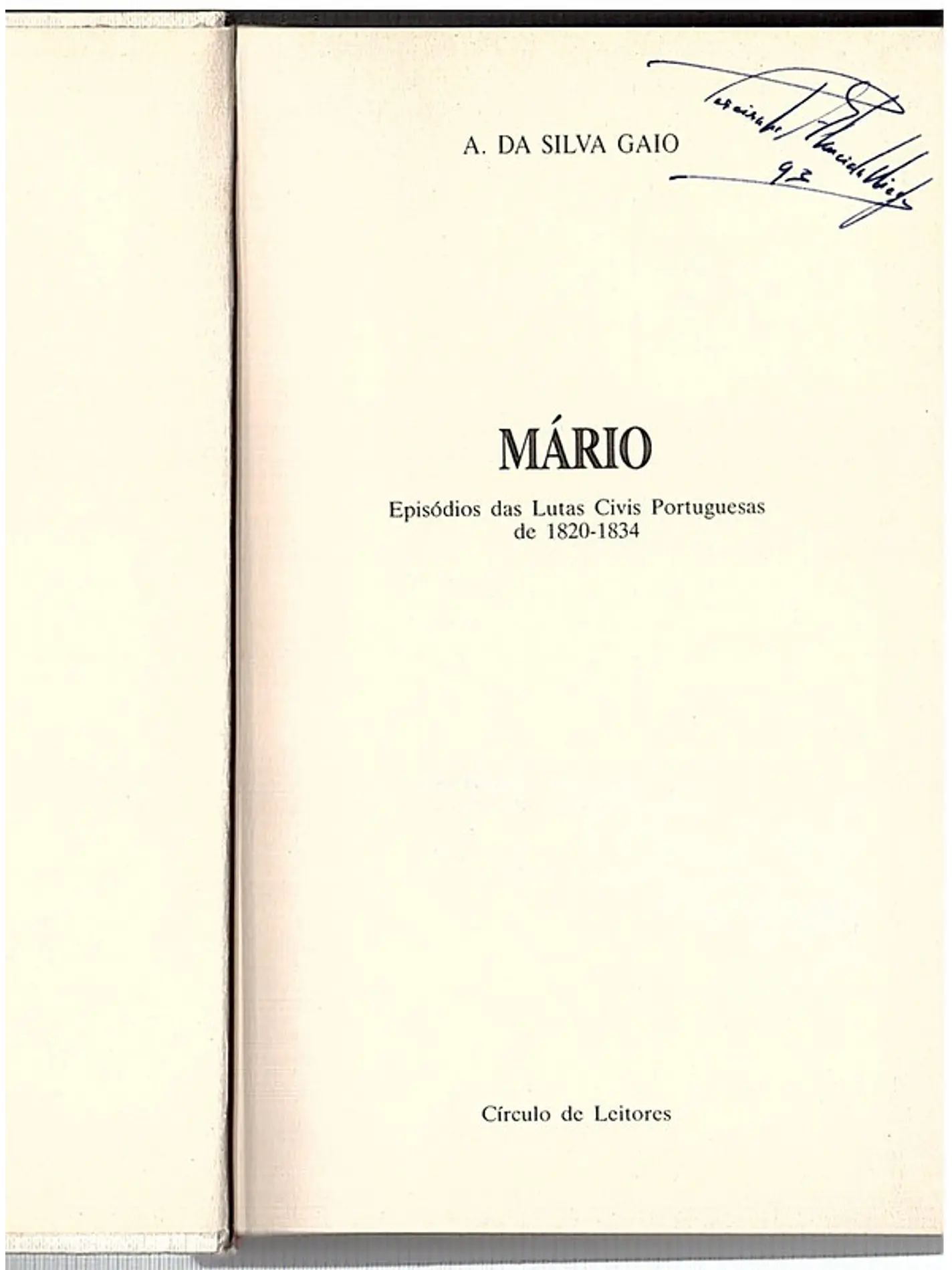Mário episódio das lutas civis portuguesas de 1820-1834 1