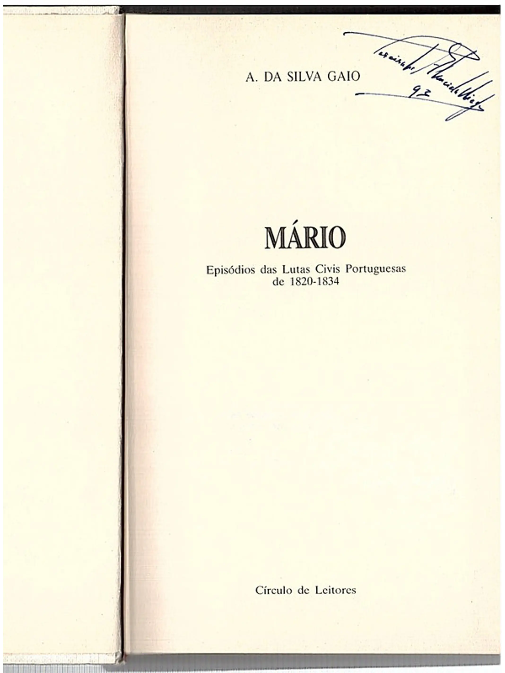 Mário episódio das lutas civis portuguesas de 1820-1834 1