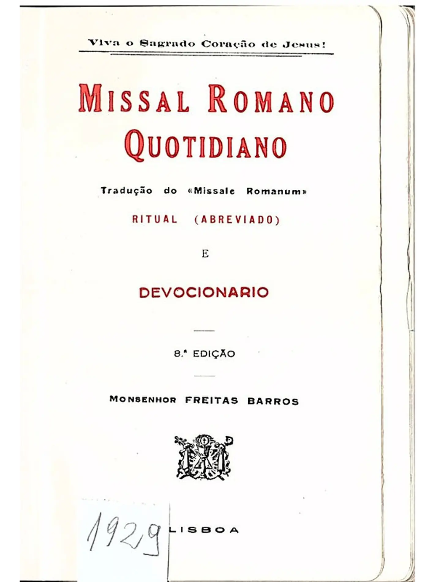 Missal romano quotidiano 1