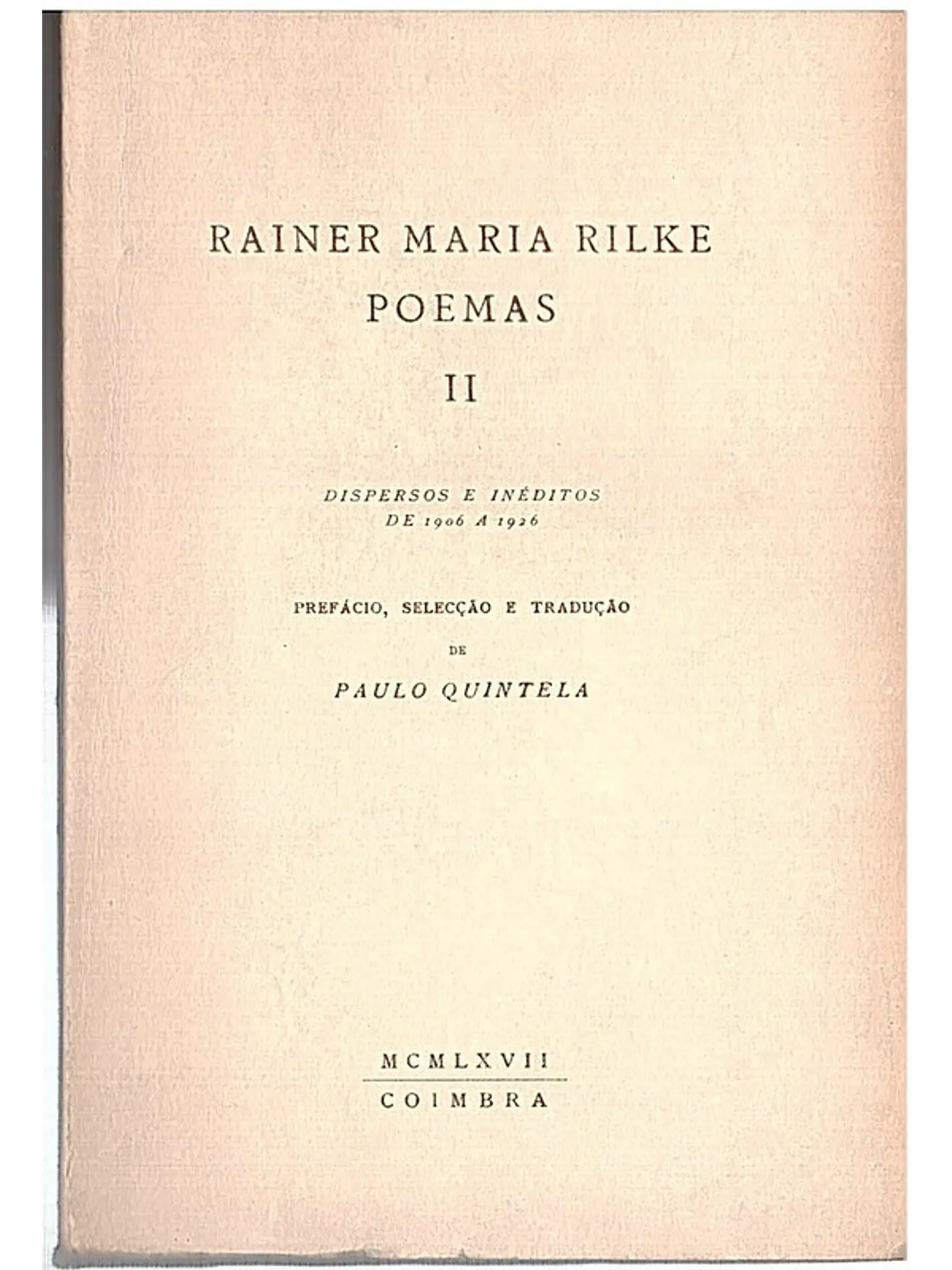 Rainer Maria Rilke - Poemas II 1