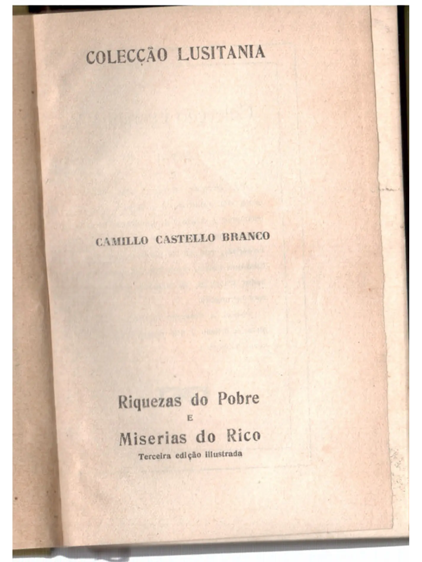Riquezas do pobre e misérias do rico 1