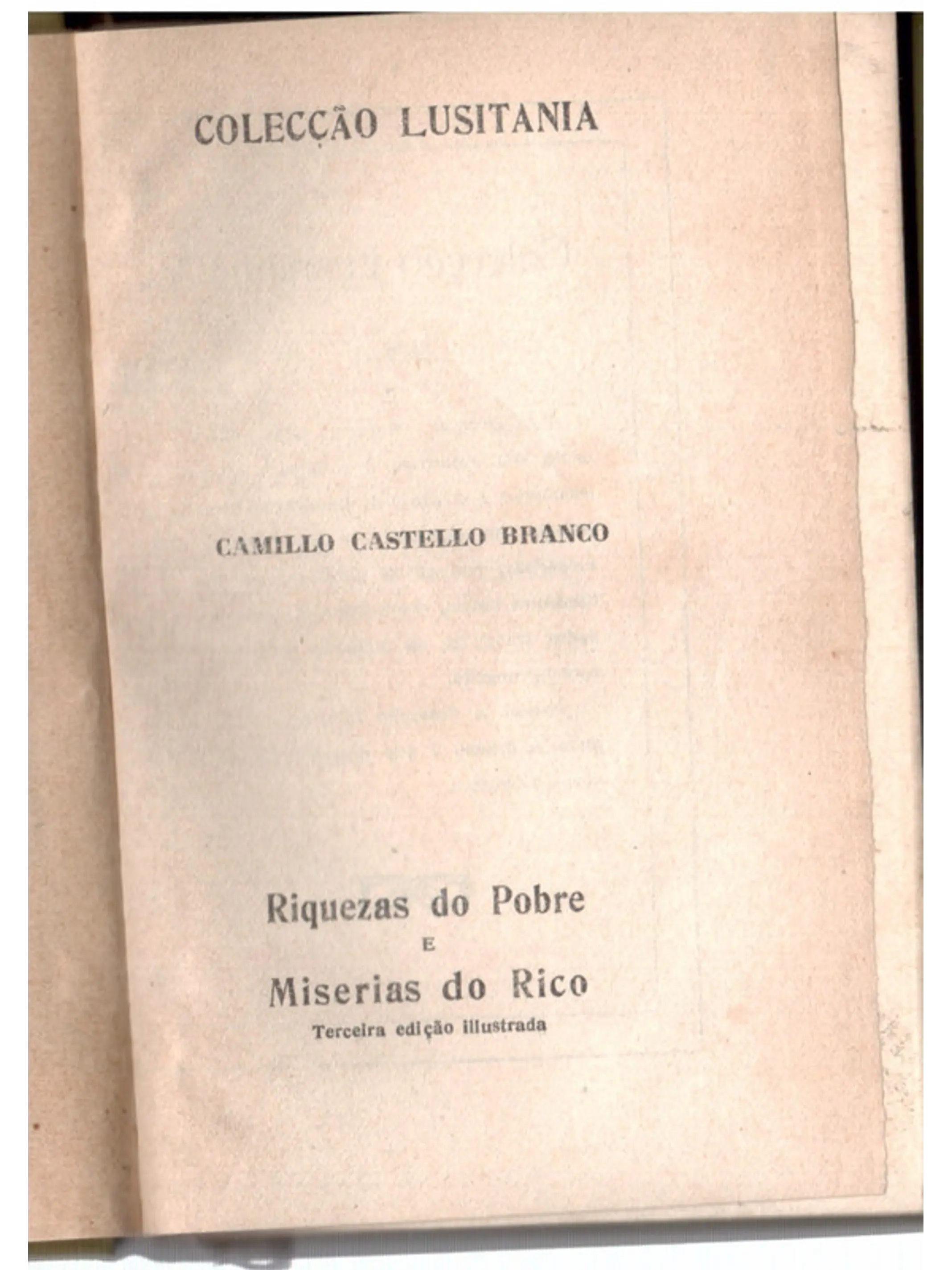 Riquezas do pobre e misérias do rico 1