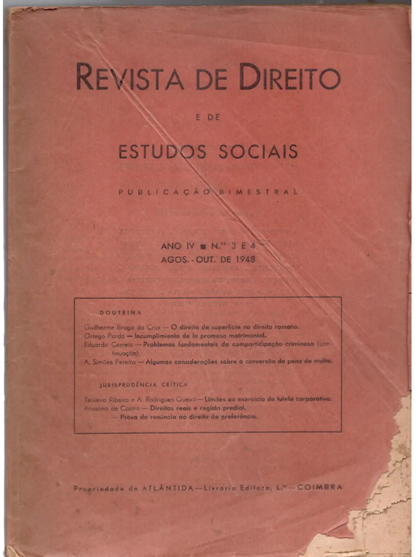 Revista de direito e dos estudos sociais 1